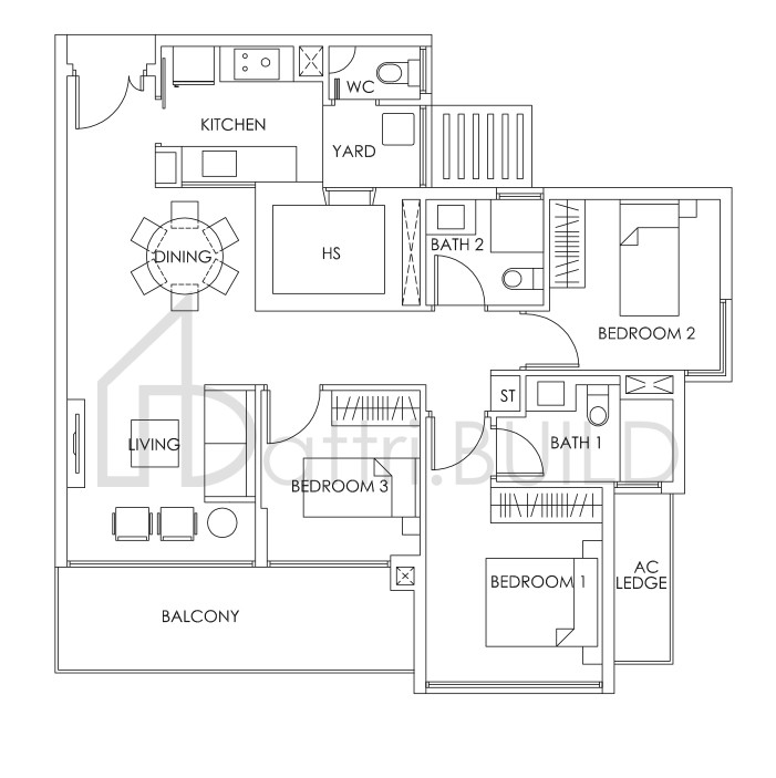 BEDOK RESIDENCES C1b (M) floorplan (watermarked)
