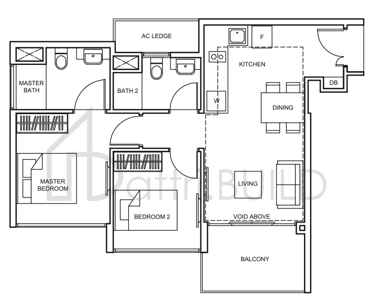 THE GLADES B5-L floorplan (watermarked)
