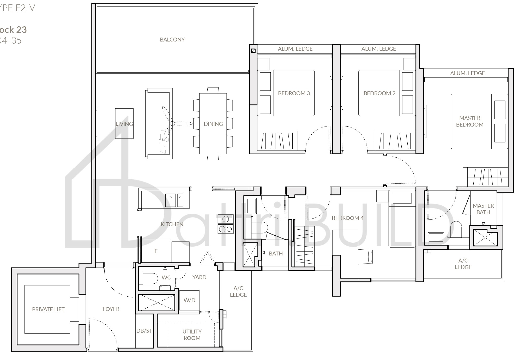THE WOODLEIGH RESIDENCES F2-V floorplan (watermarked)