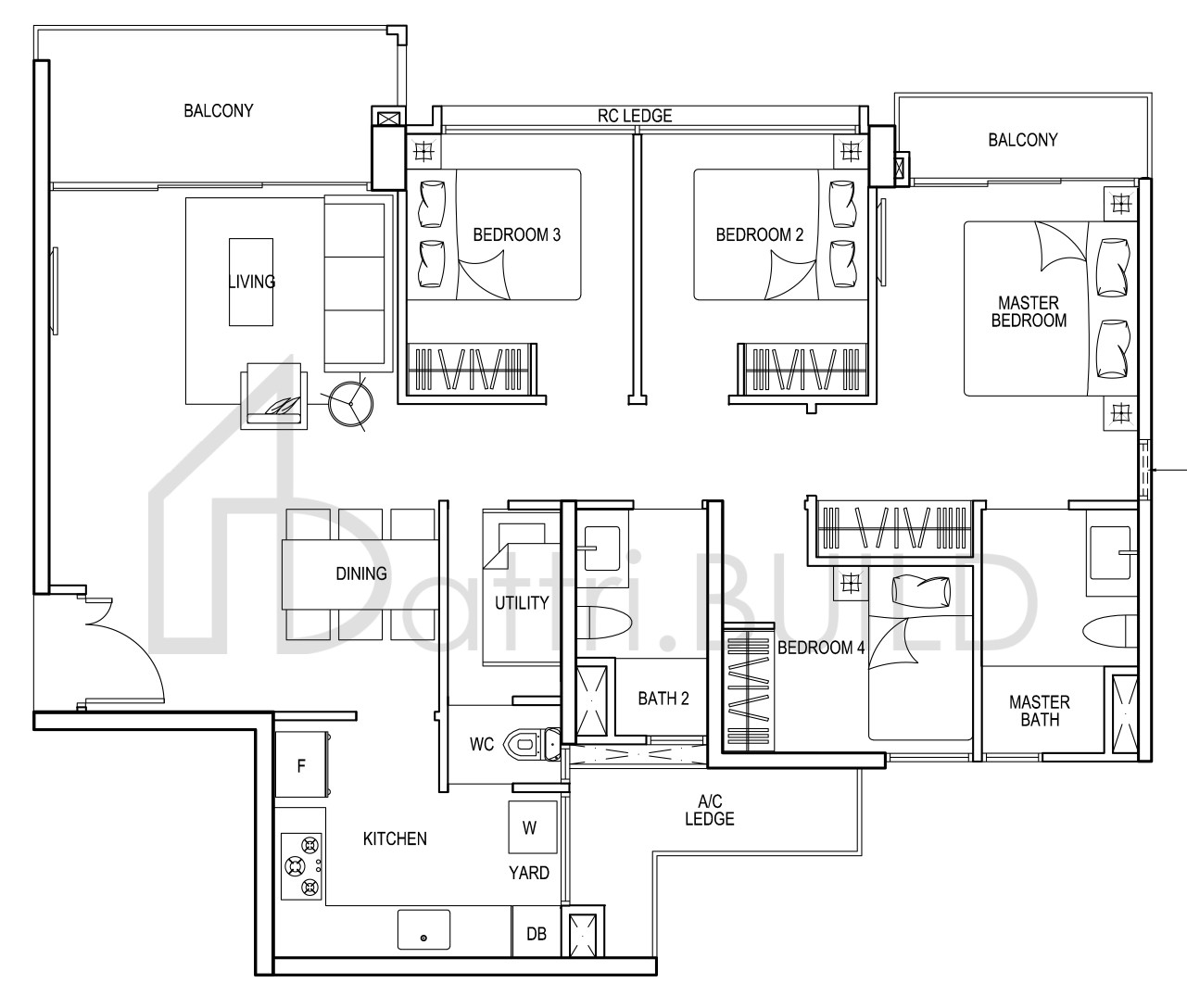 BELLEWATERS D1A floorplan (watermarked)