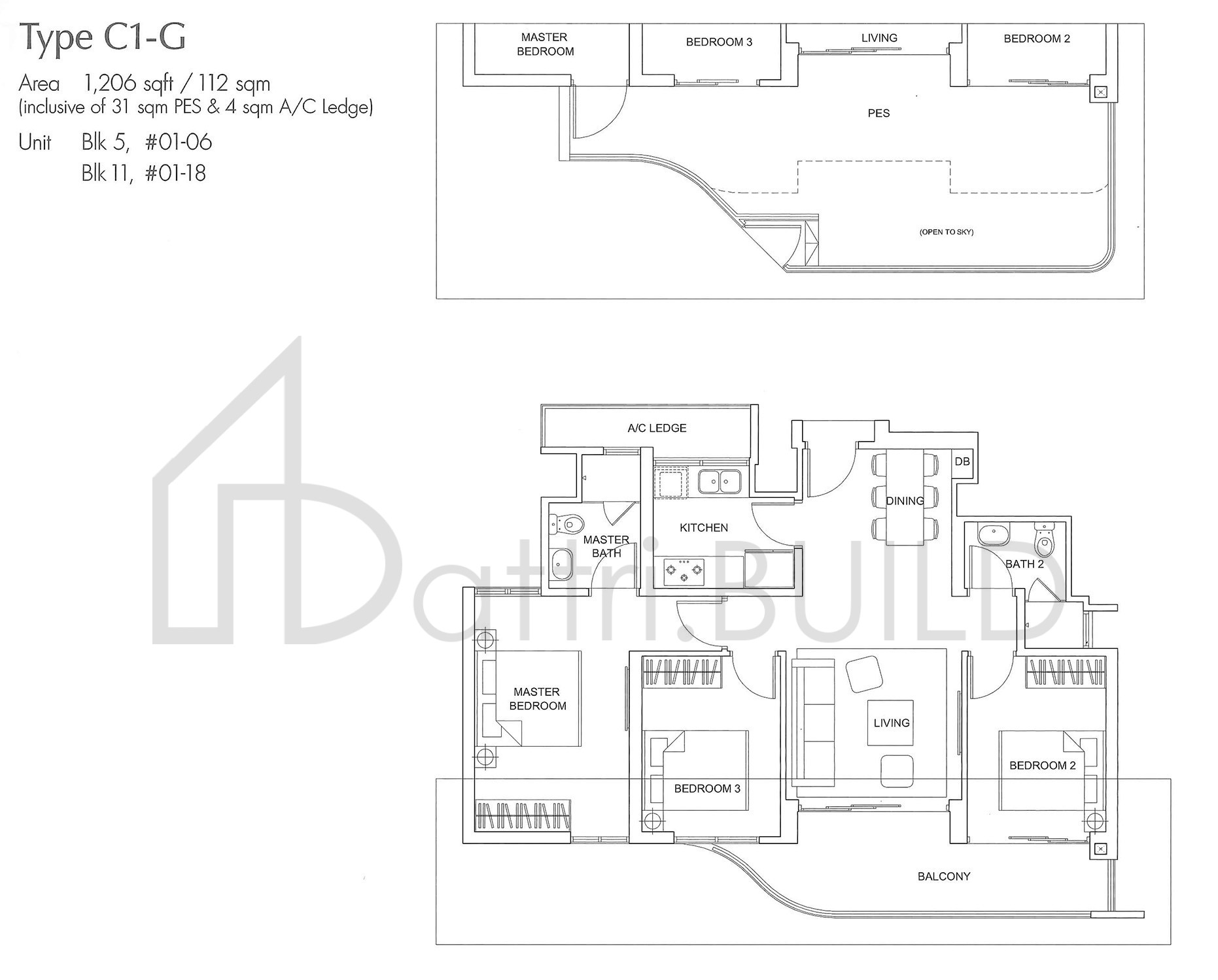 ARC AT TAMPINES C1-G floorplan (watermarked)