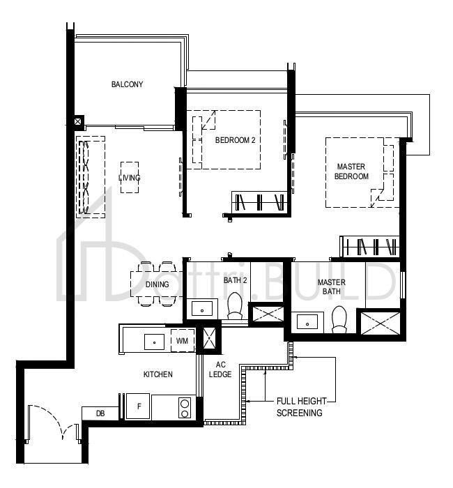 NORMANTON PARK 2BR-Ph floorplan (watermarked)