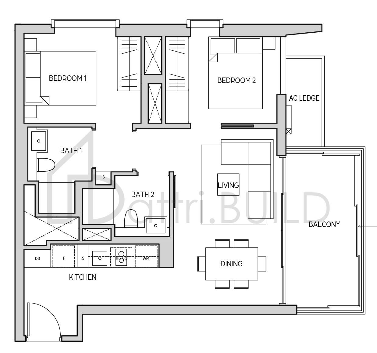 MIDTOWN BAY B1a floorplan (watermarked)