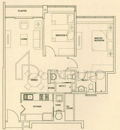 THE RAINTREE A1c floorplan (watermarked)