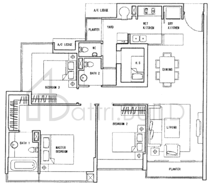 THE QUARTZ B4 floorplan (watermarked)