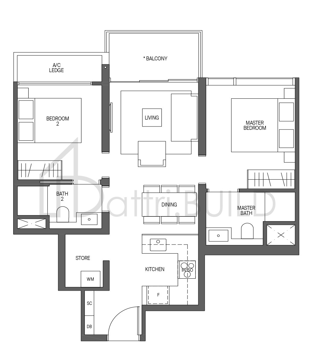 MIDTOWN MODERN B3-R floorplan (watermarked)