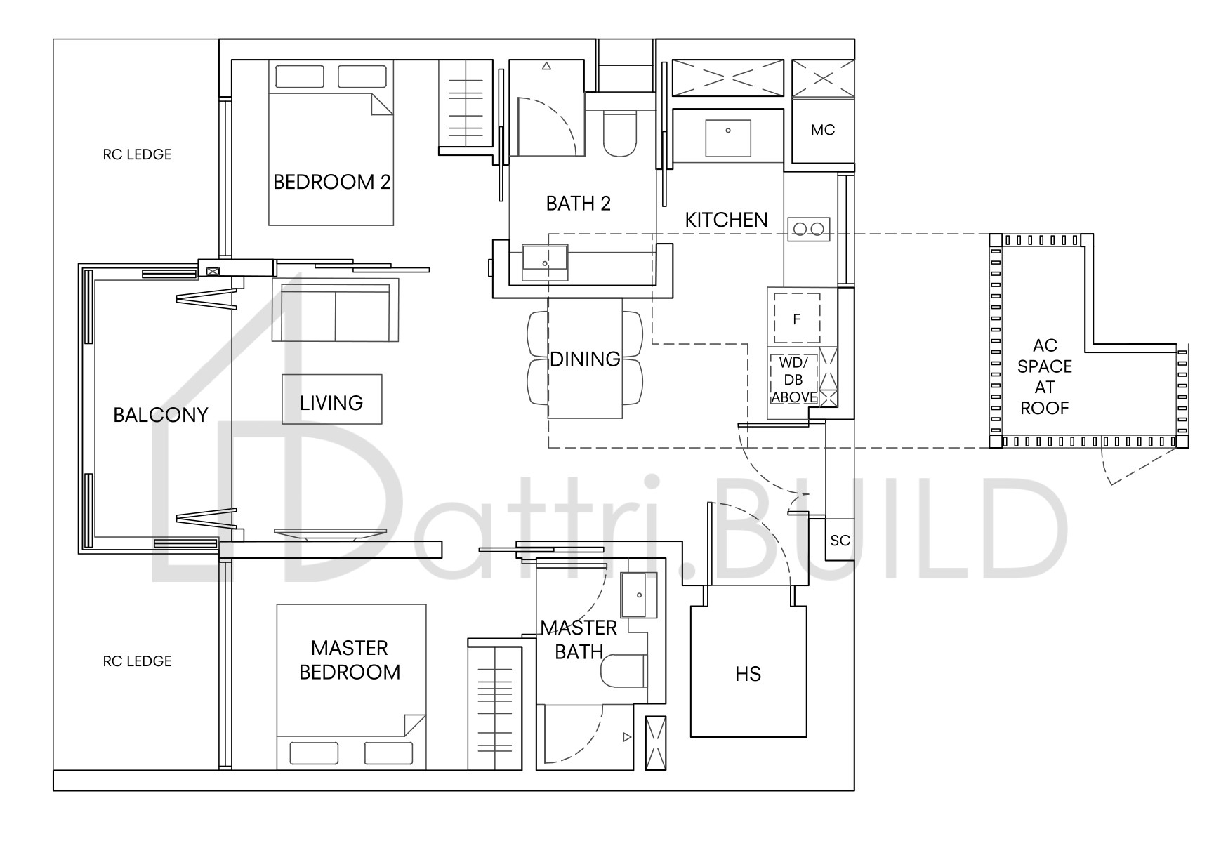 ONE HOLLAND VILLAGE RESIDENCES B12 floorplan (watermarked)