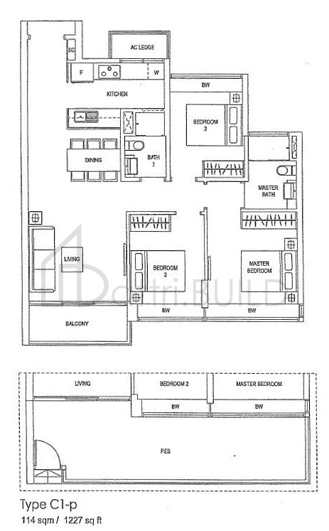 WATERFRONT GOLD C1 floorplan (watermarked)