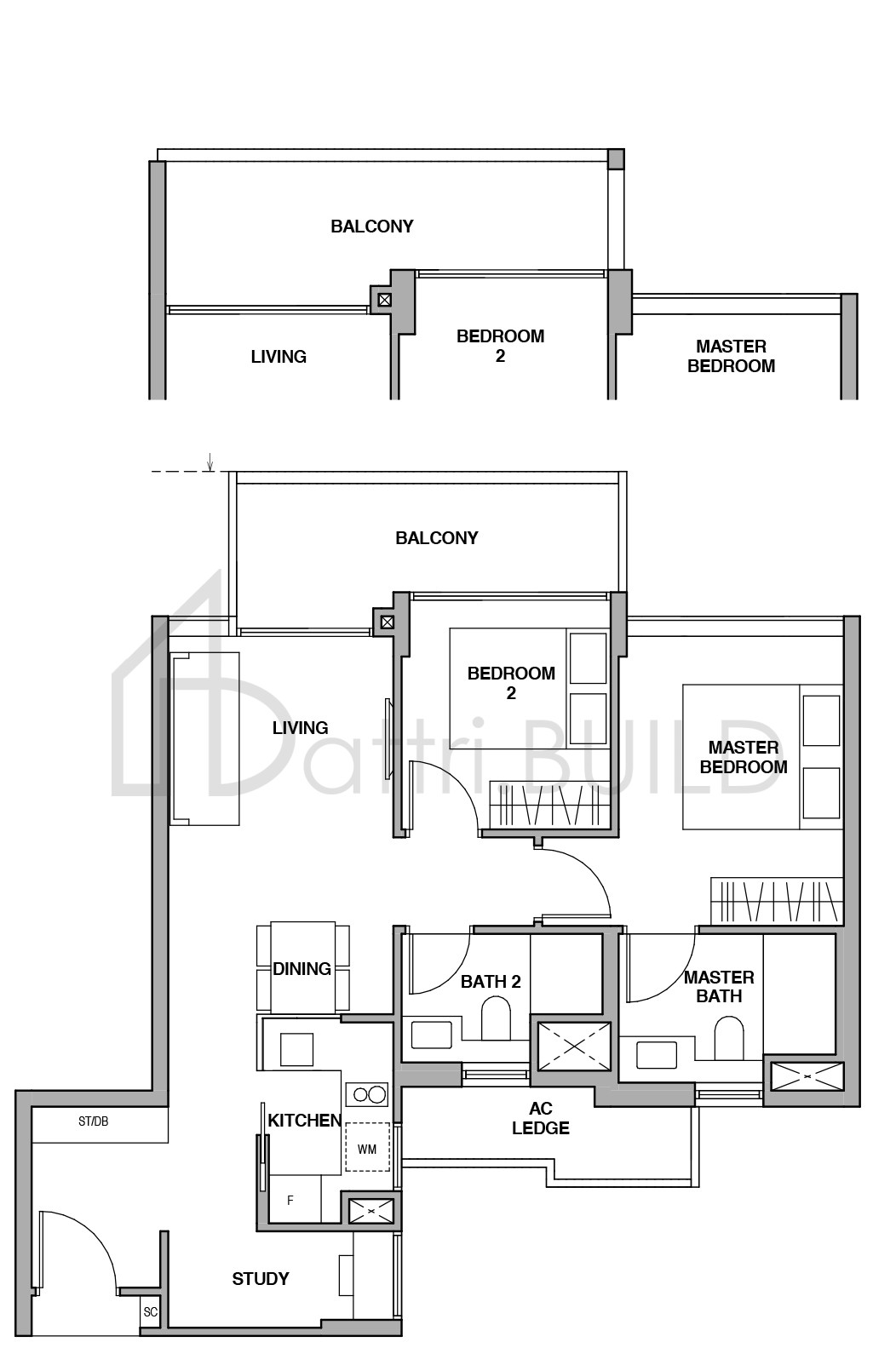 ROYALGREEN BS-2a(h) floorplan (watermarked)