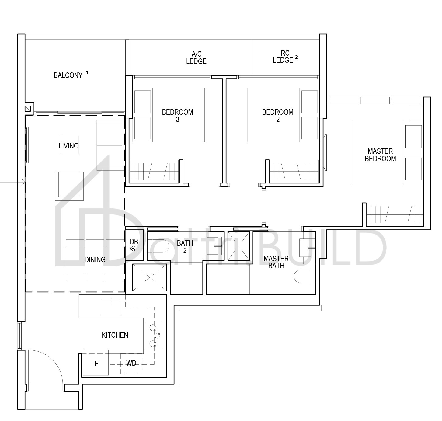 RIVERFRONT RESIDENCES C1 floorplan (watermarked)
