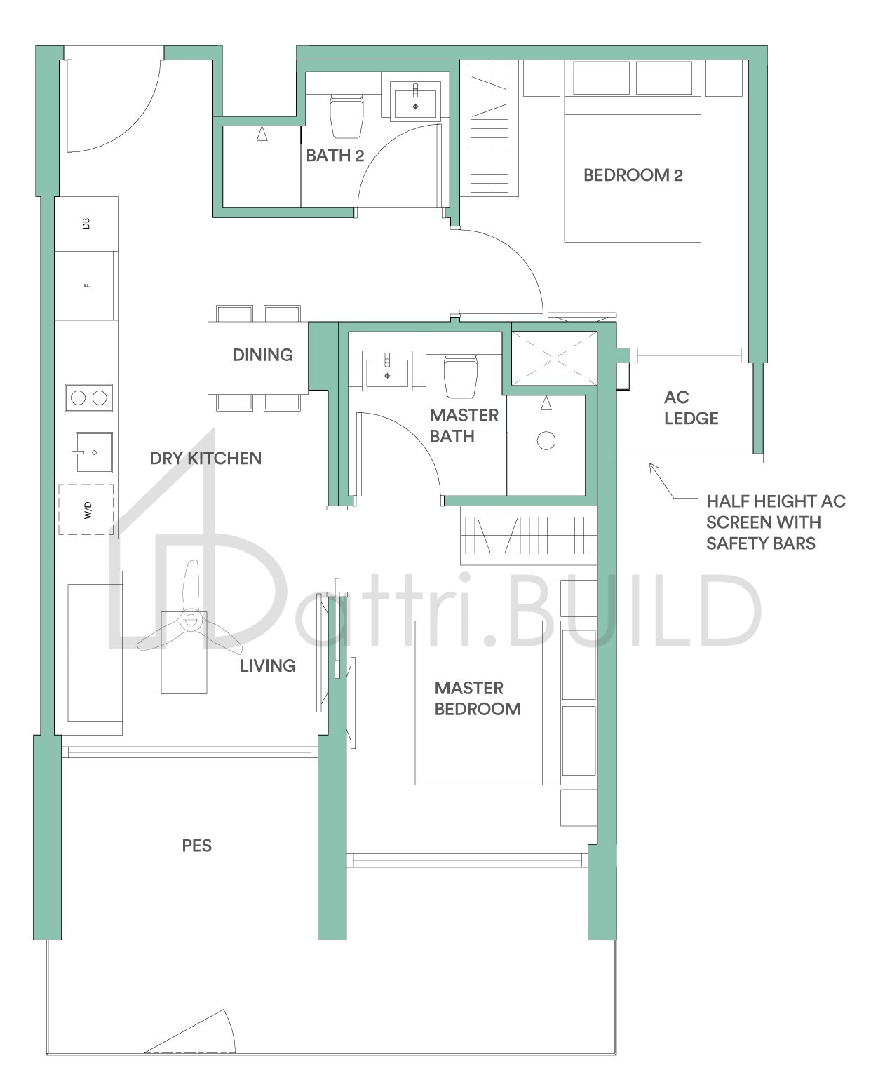 PARK PLACE RESIDENCES AT PLQ C3Pb floorplan (watermarked)