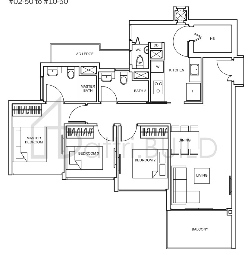 THE GLADES C5 floorplan (watermarked)