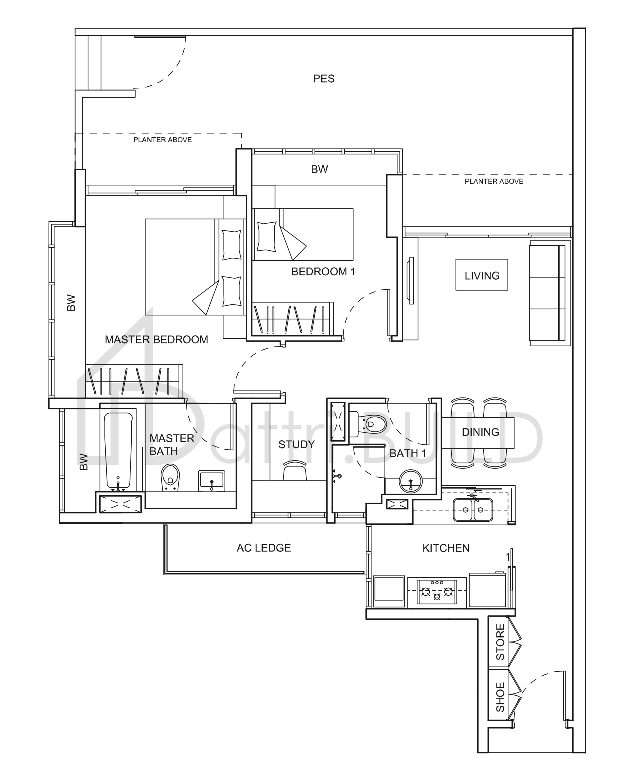 LIVIA B1p floorplan (watermarked)