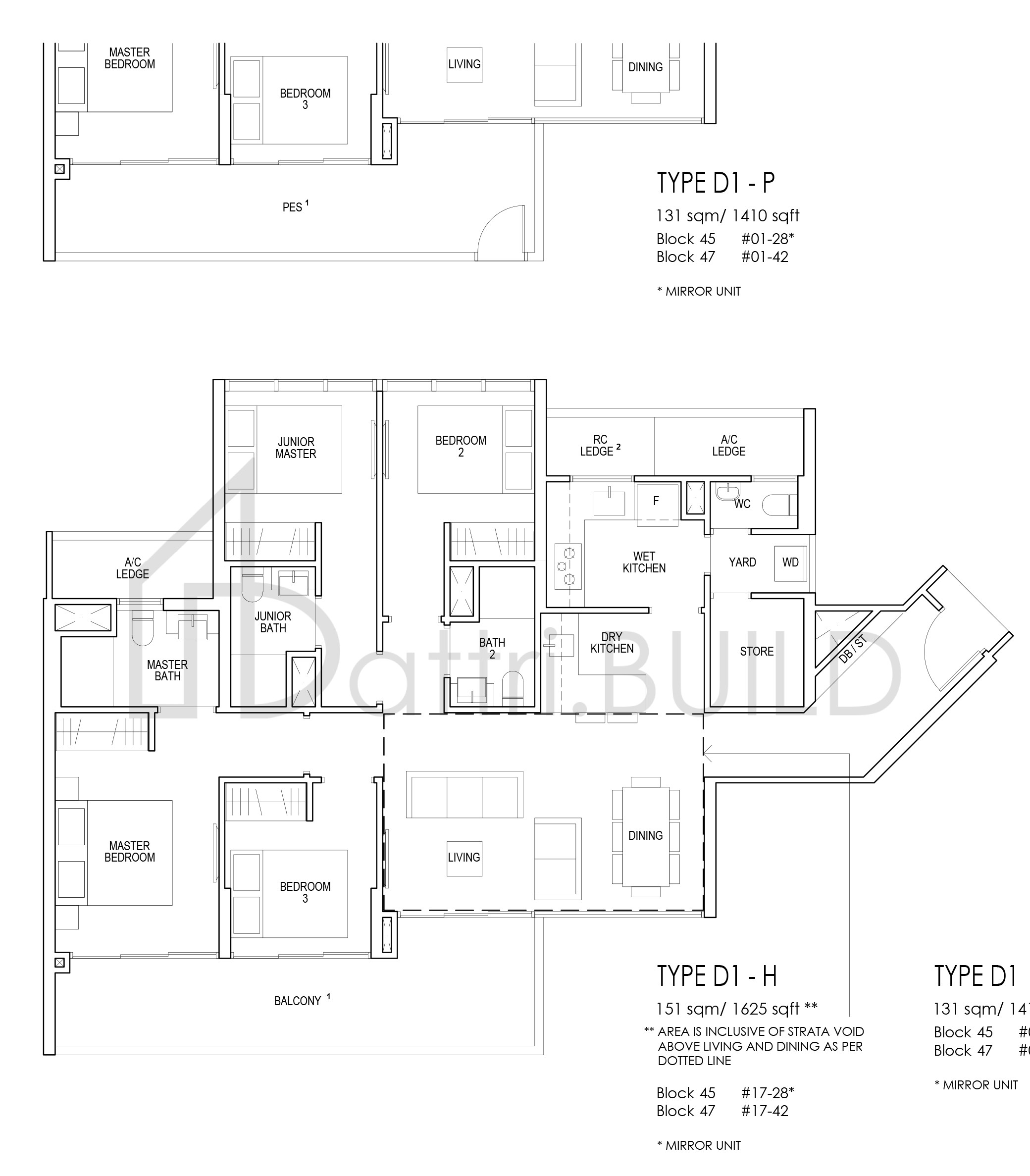 RIVERFRONT RESIDENCES D1-P floorplan (watermarked)