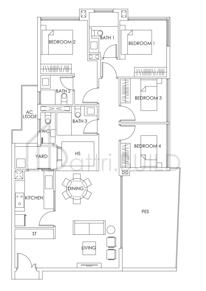 BEDOK RESIDENCES D2 (P) floorplan (watermarked)