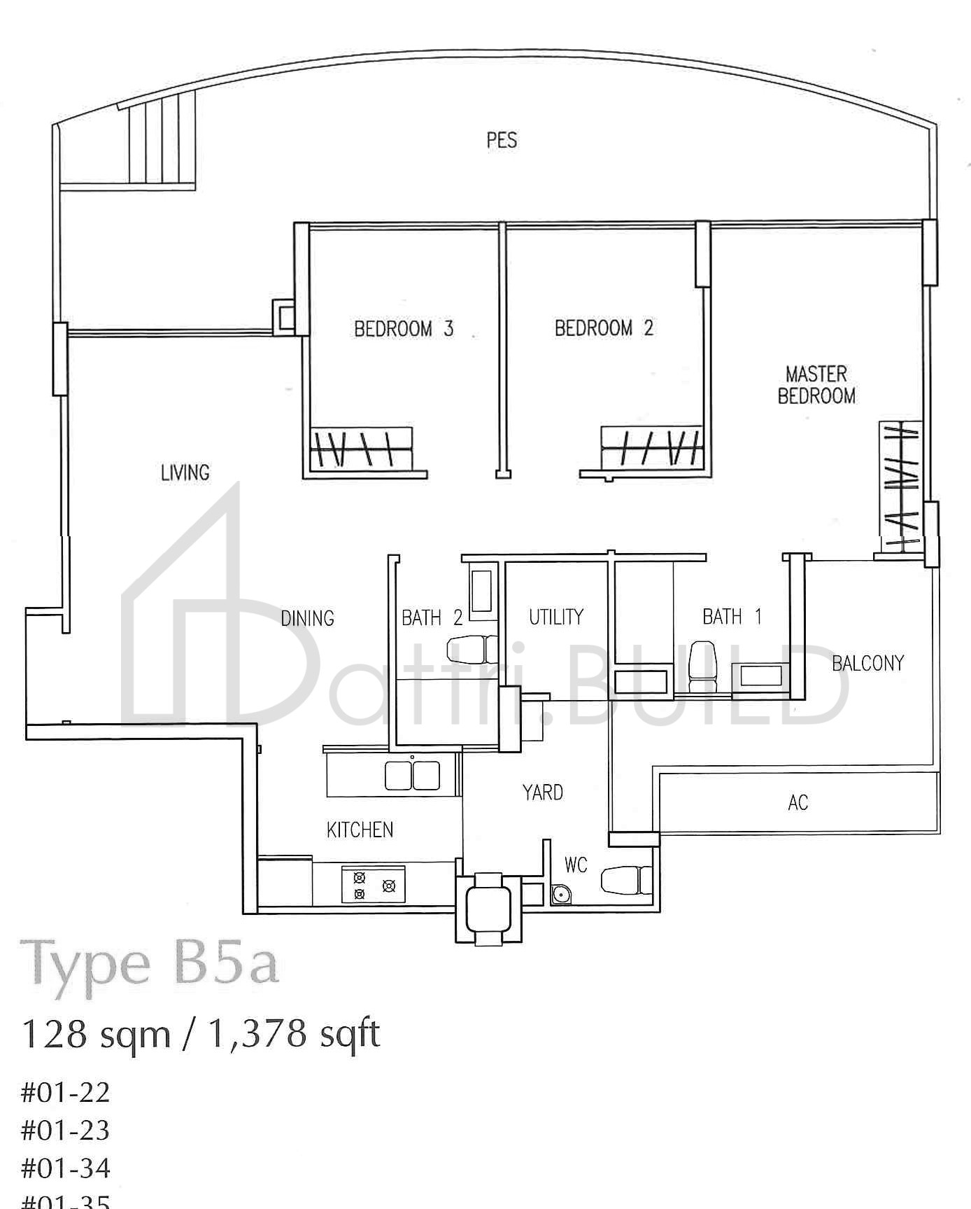 THE TAMPINES TRILLIANT B5a floorplan (watermarked)