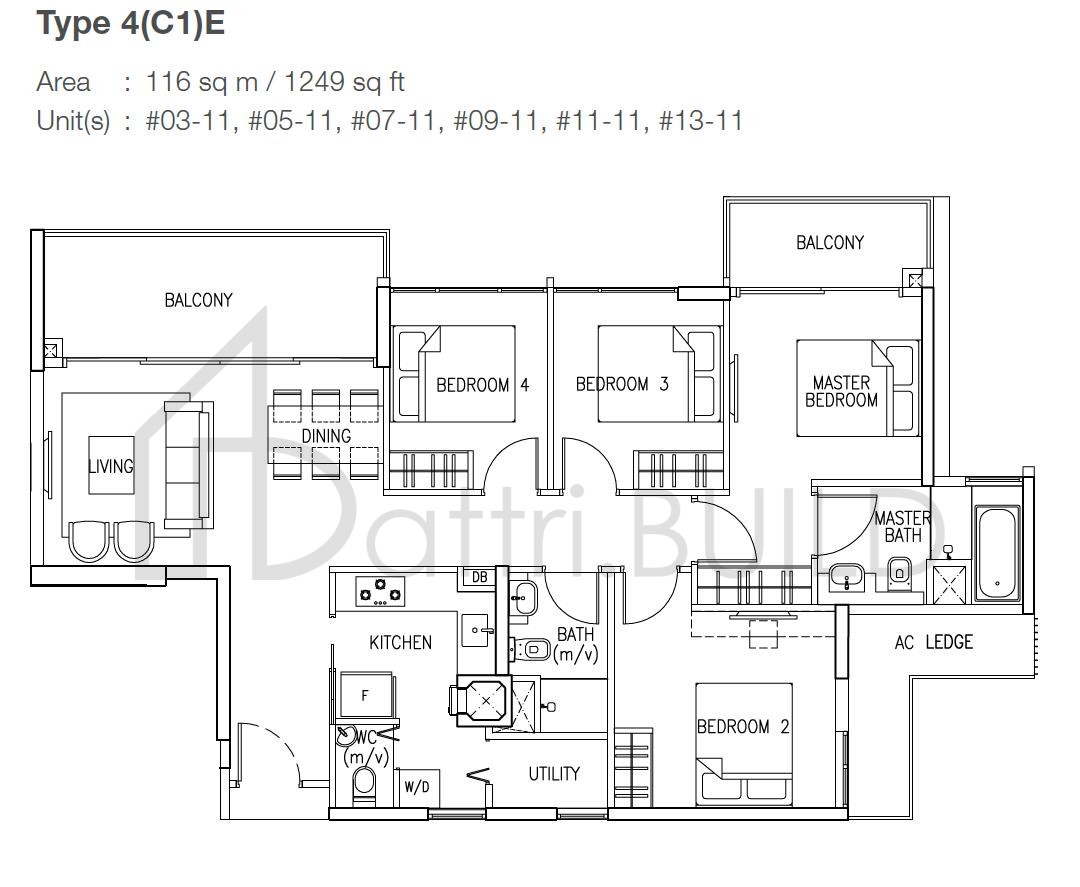 THE SKYWOODS 4C1E floorplan (watermarked)