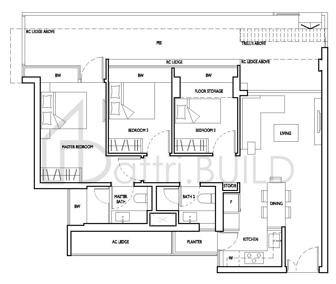 D'NEST C2-1(P) floorplan (watermarked)
