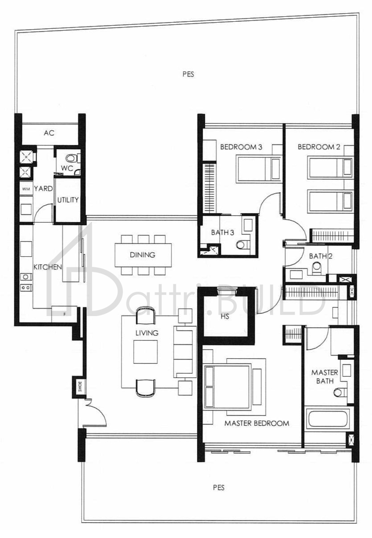 THE NASSIM A4 floorplan (watermarked)