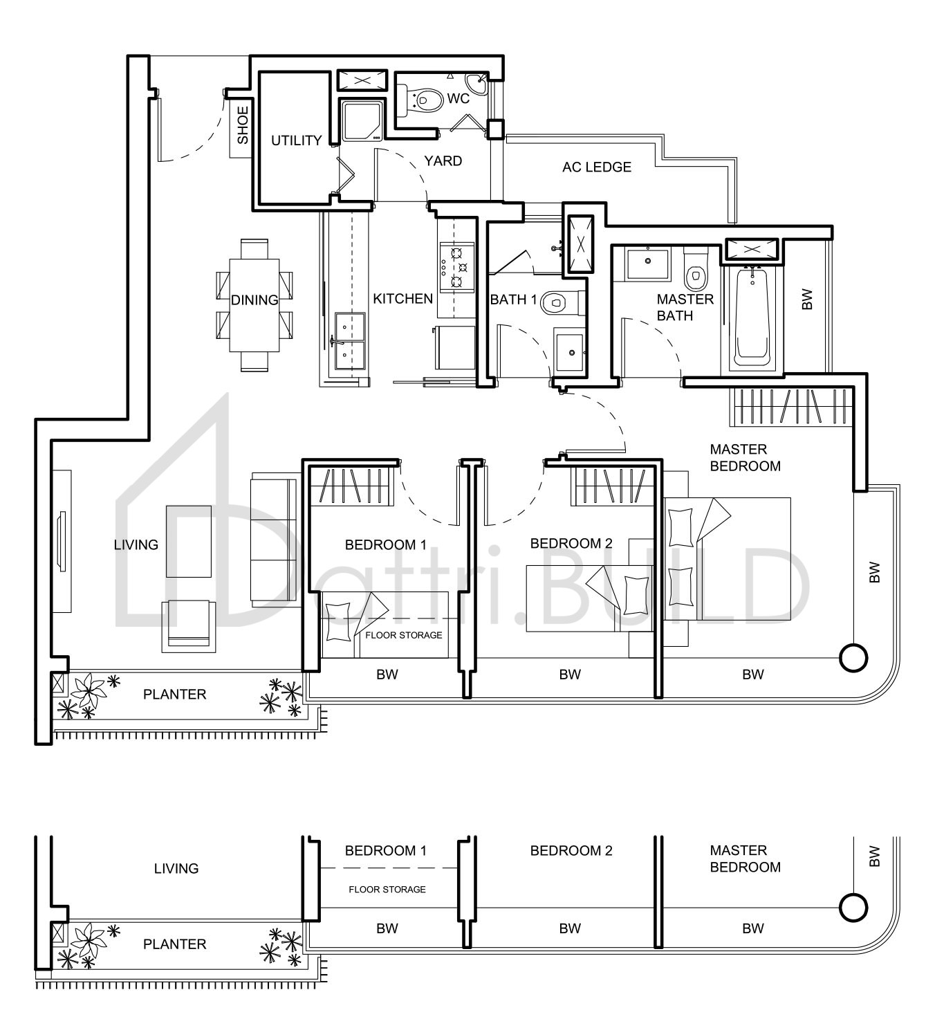 NV RESIDENCES C1b floorplan (watermarked)
