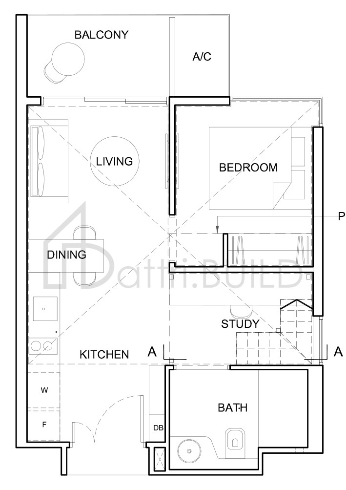 HIGH PARK RESIDENCES 1S1-aPH floorplan (watermarked)