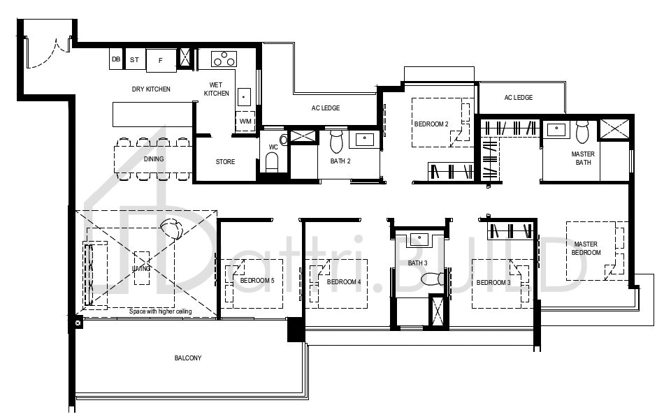 NORMANTON PARK 5BR-PH floorplan (watermarked)