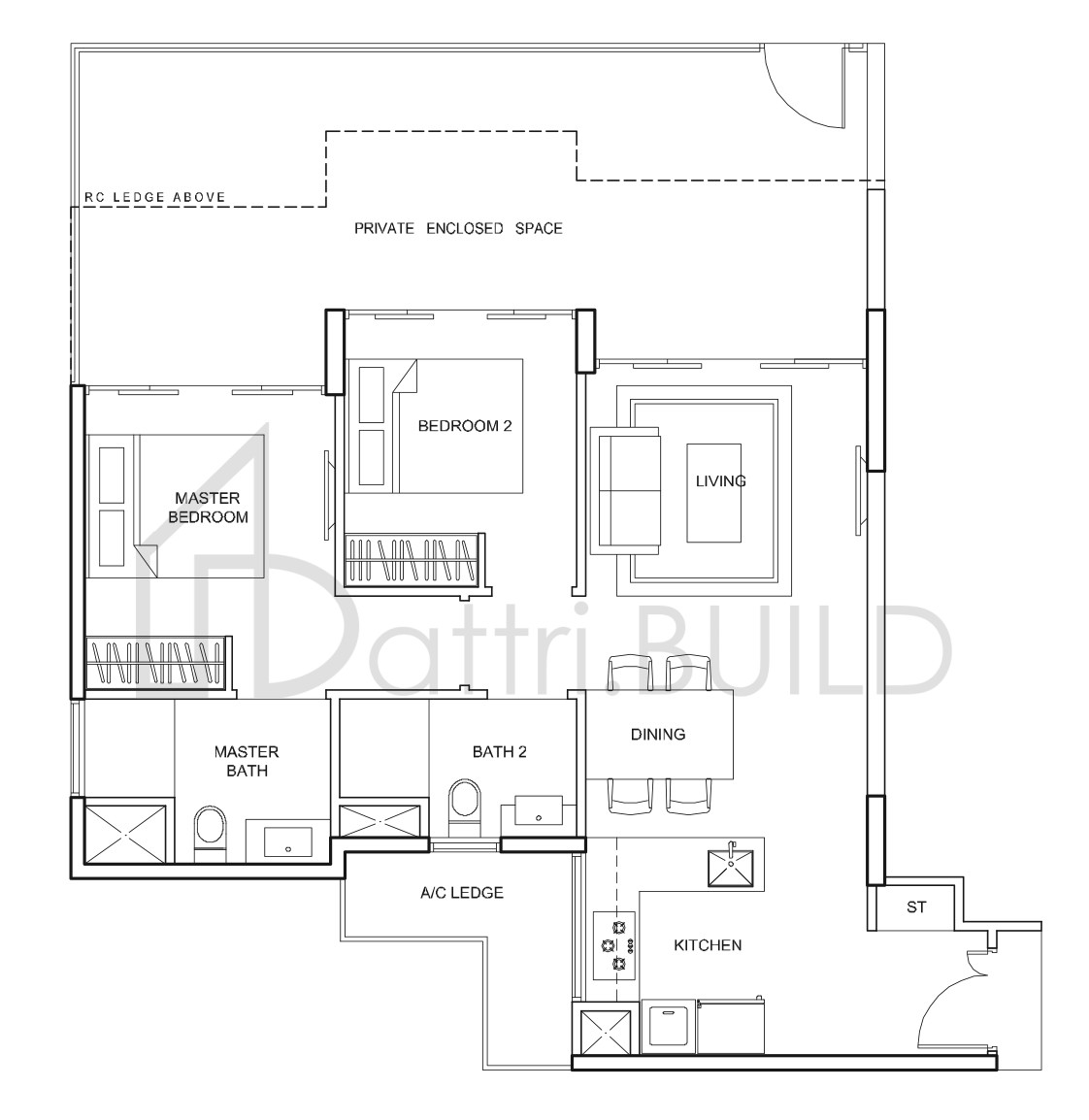 PARC CENTROS B1aP floorplan (watermarked)