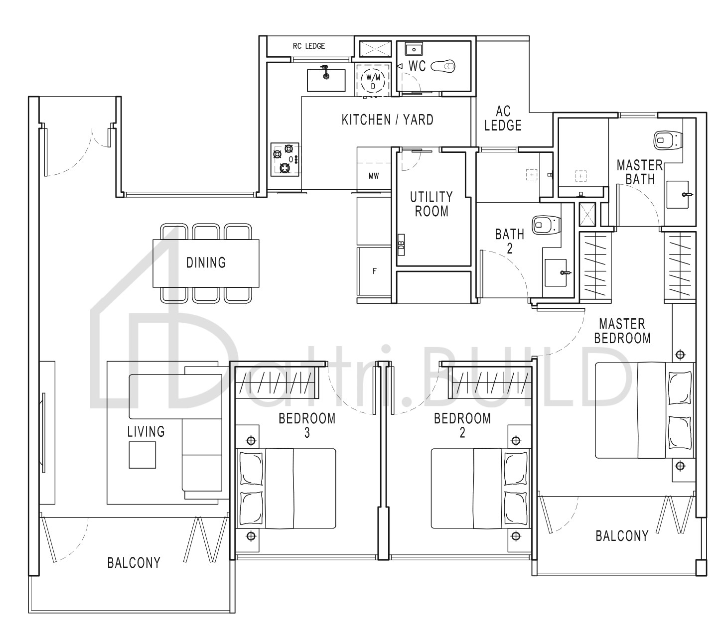 POLLEN & BLEU C1 (b) floorplan (watermarked)