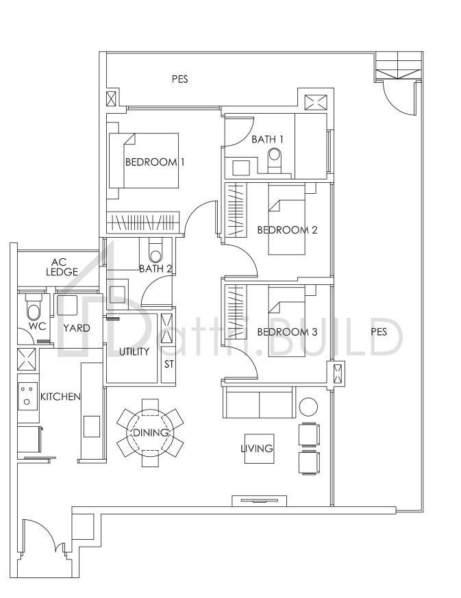 BEDOK RESIDENCES C6 (P) floorplan (watermarked)