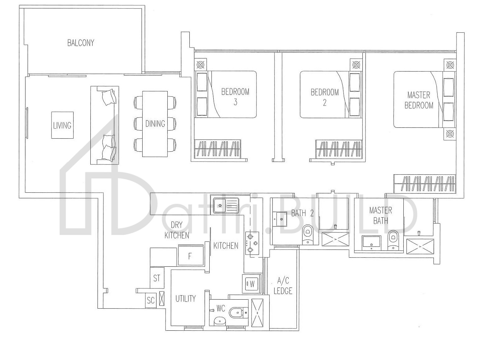 TWIN WATERFALLS B2 floorplan (watermarked)