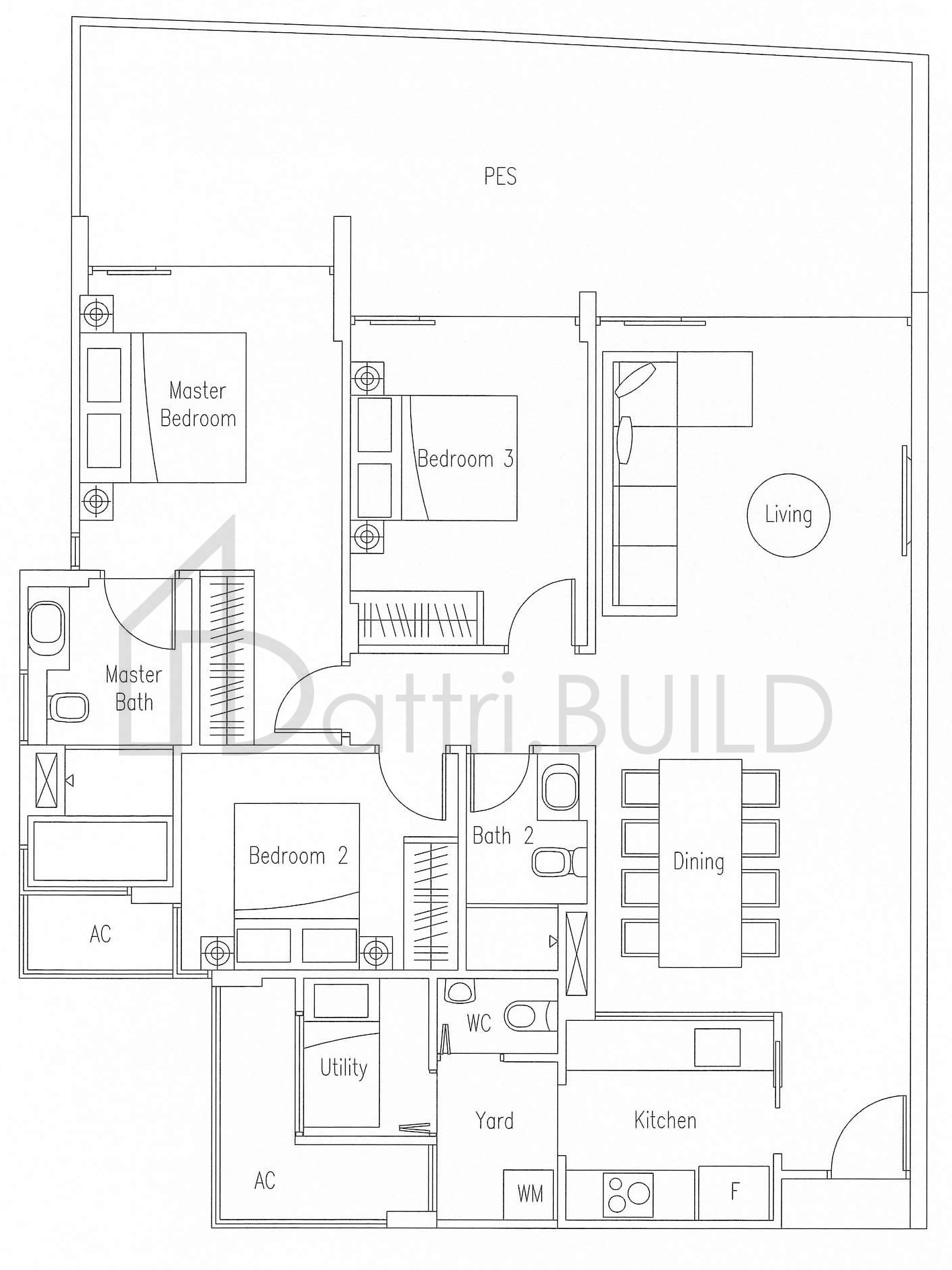WATERSCAPE AT CAVENAGH C-G3 floorplan (watermarked)