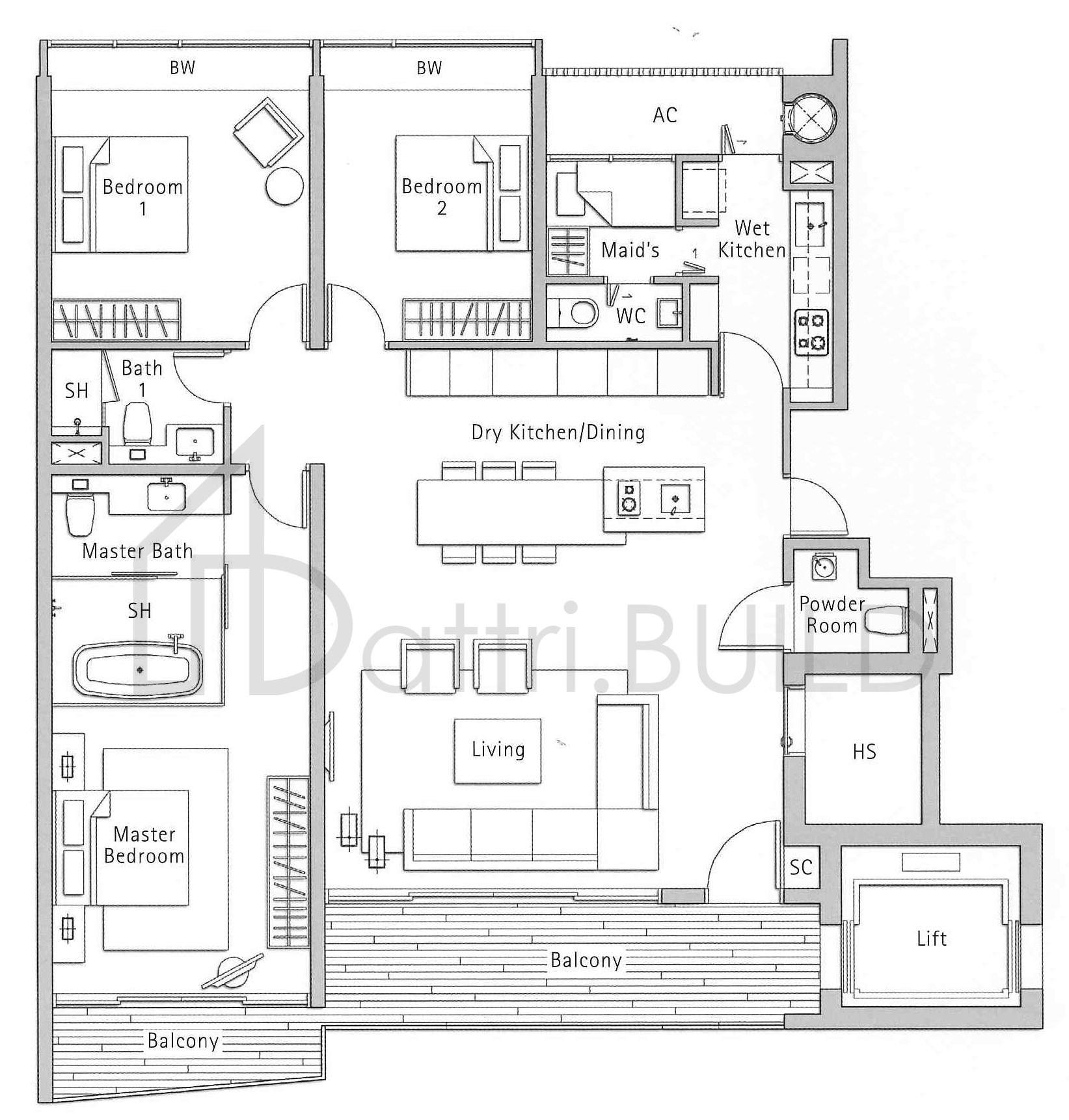 THE HOLLAND COLLECTION C2 (02-10, 03-10) floorplan (watermarked)