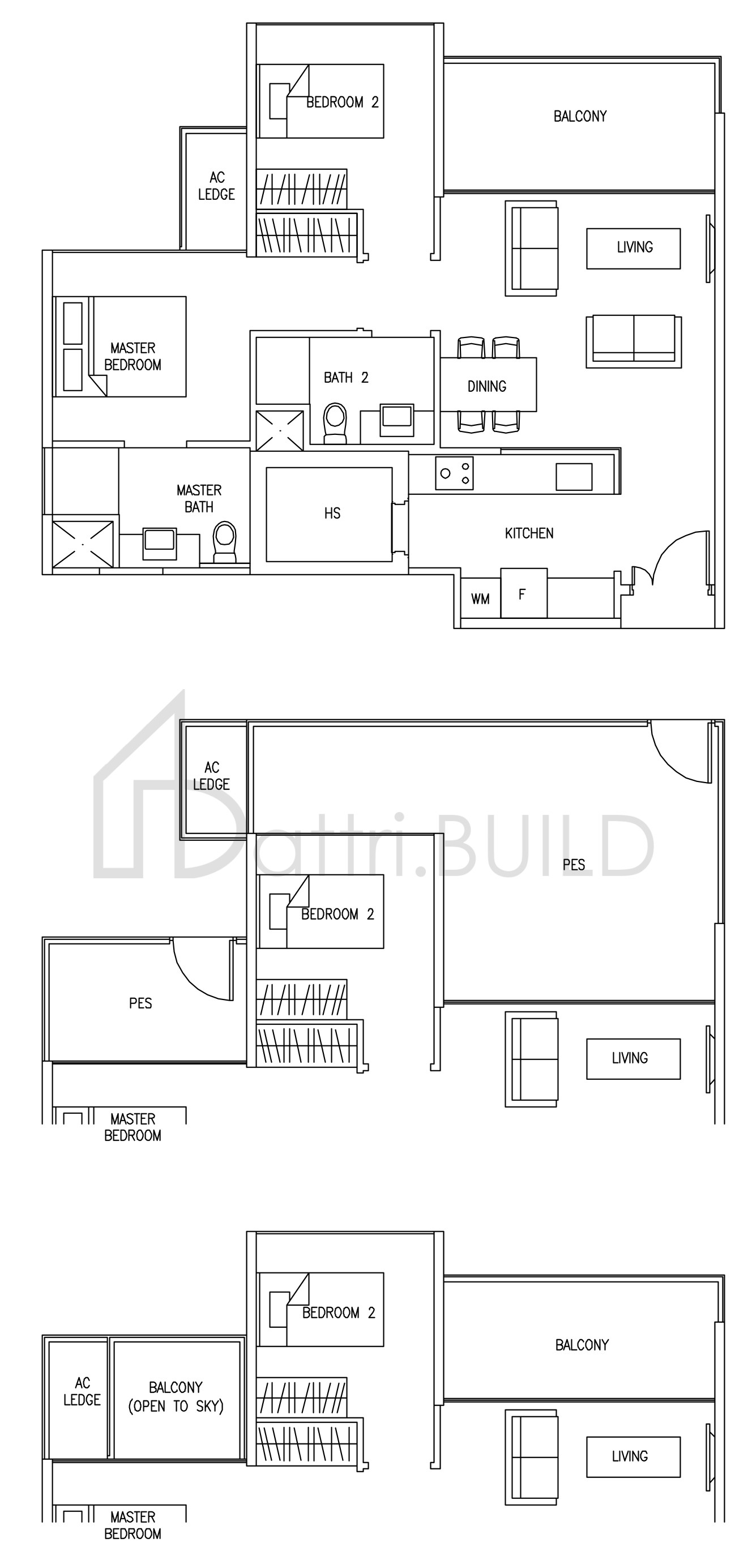 AUSTVILLE RESIDENCES A2B floorplan (watermarked)