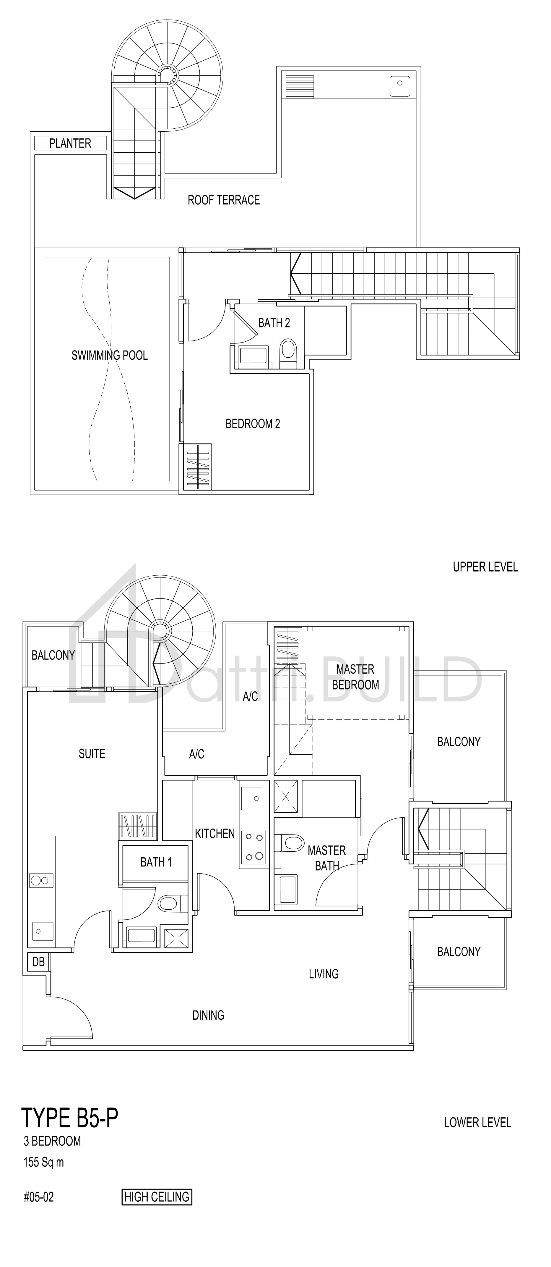 JADE RESIDENCES B5-P floorplan (watermarked)