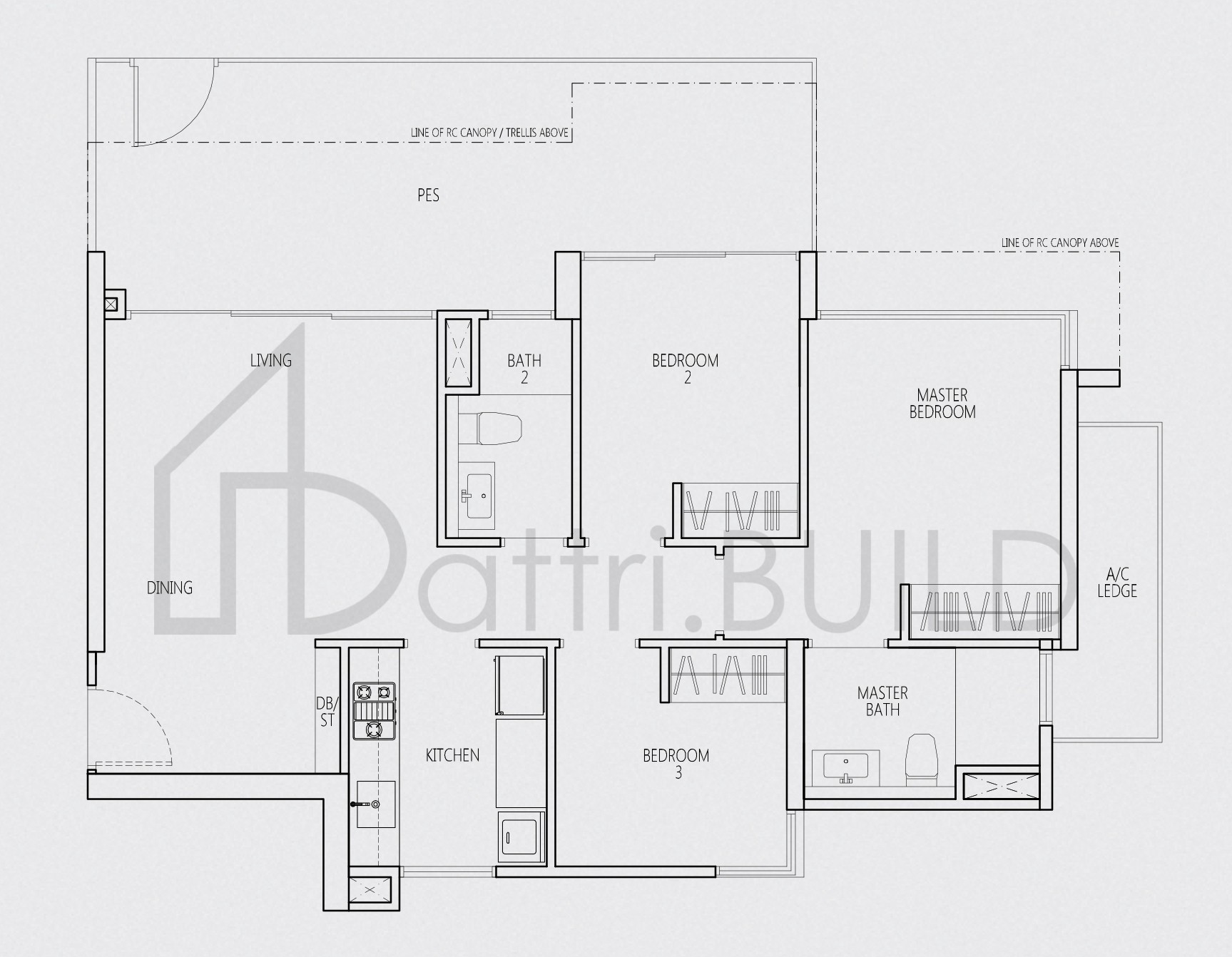 Q BAY RESIDENCES Cc2p floorplan (watermarked)