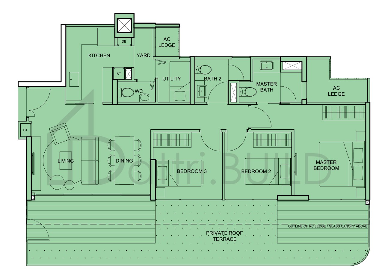 THE TEMBUSU C1a(r2) floorplan (watermarked)