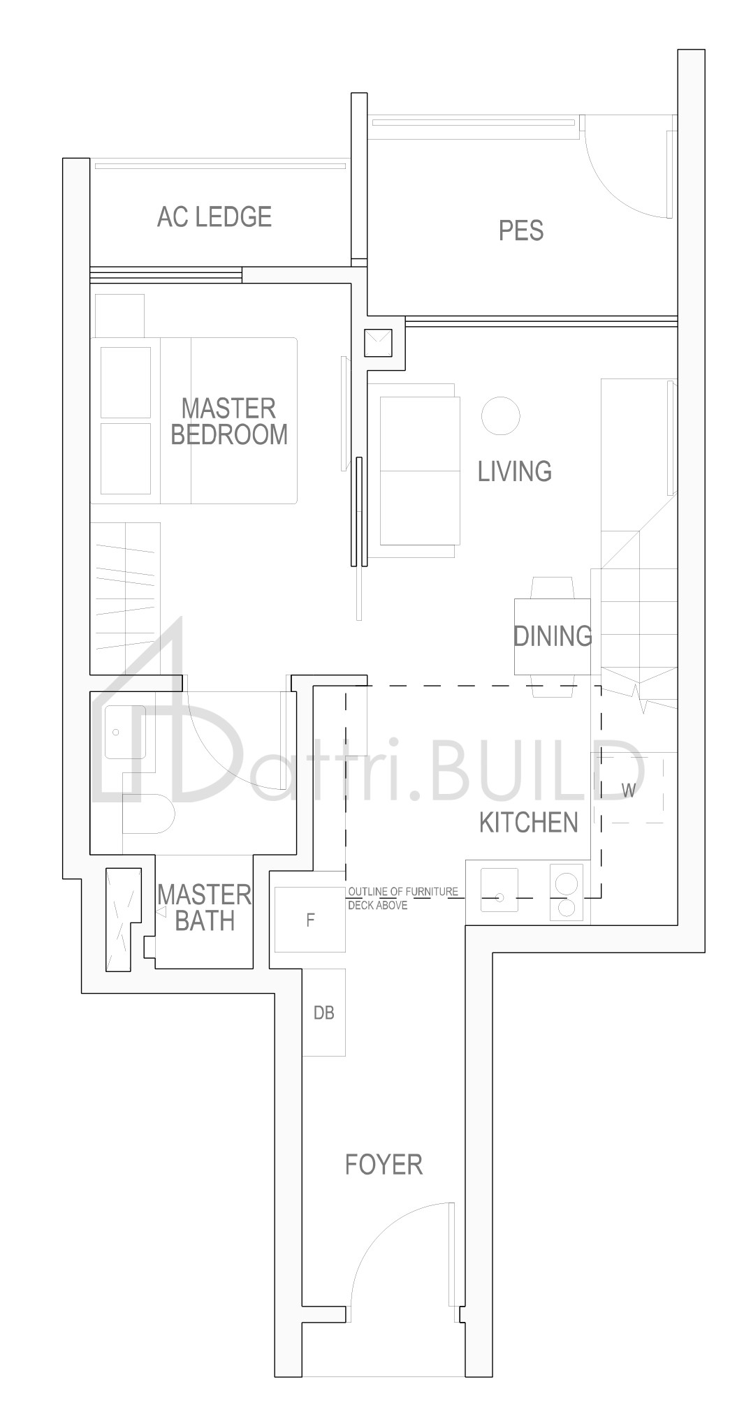 RIVERBANK @ FERNVALE AbG Loft floorplan (watermarked)