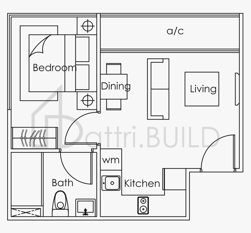 LOFT @ STEVENS C2 floorplan (watermarked)