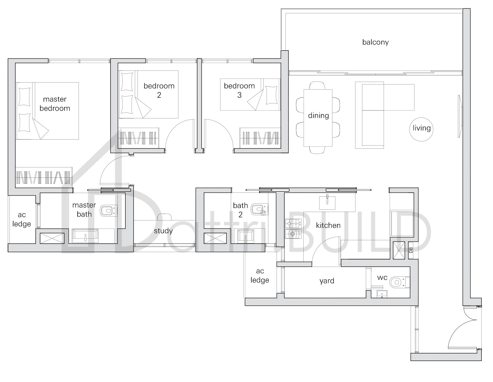 THE PANORAMA 3Sb floorplan (watermarked)
