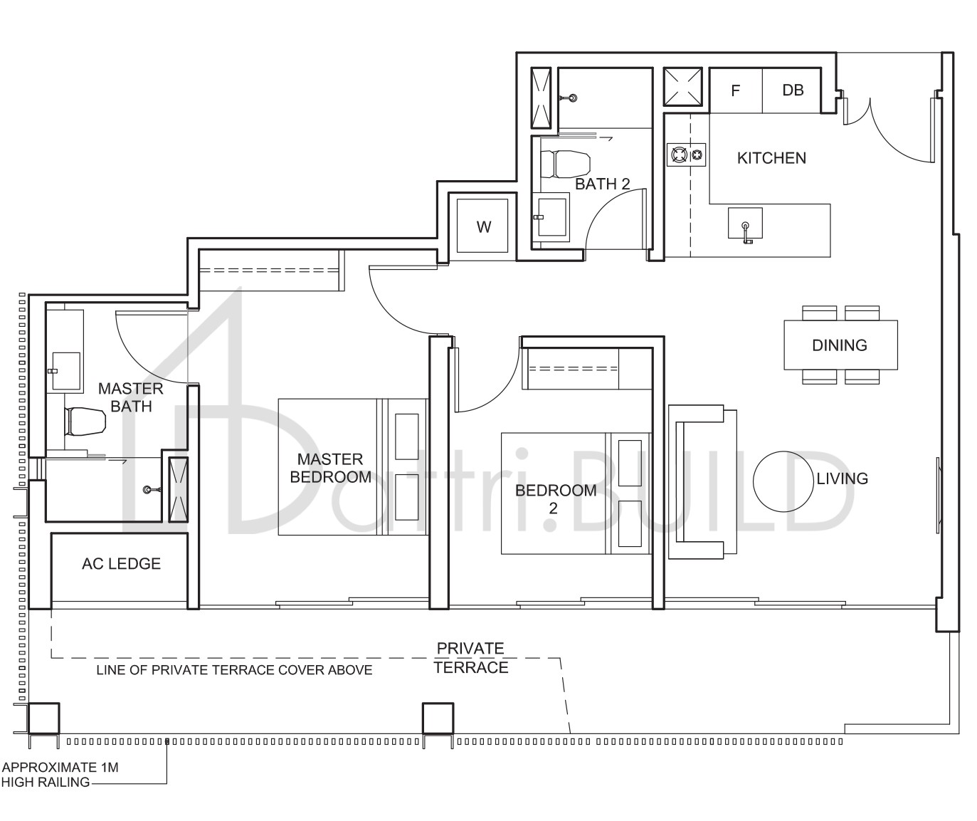 THE VENUE RESIDENCES BP6a floorplan (watermarked)