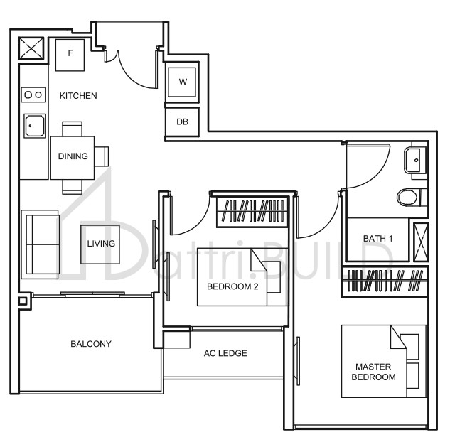 THE GLADES Bc2 floorplan (watermarked)