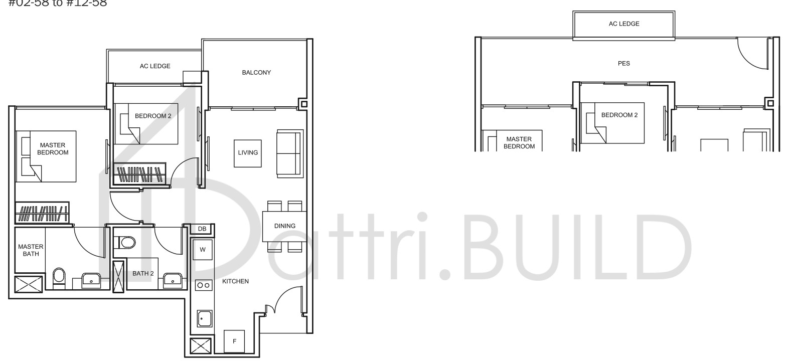 THE GLADES B6-P floorplan (watermarked)