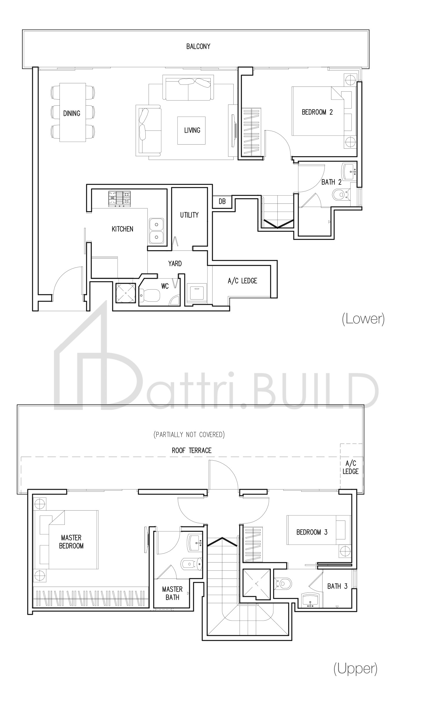 THE MILTONIA RESIDENCES C3-PHa floorplan (watermarked)