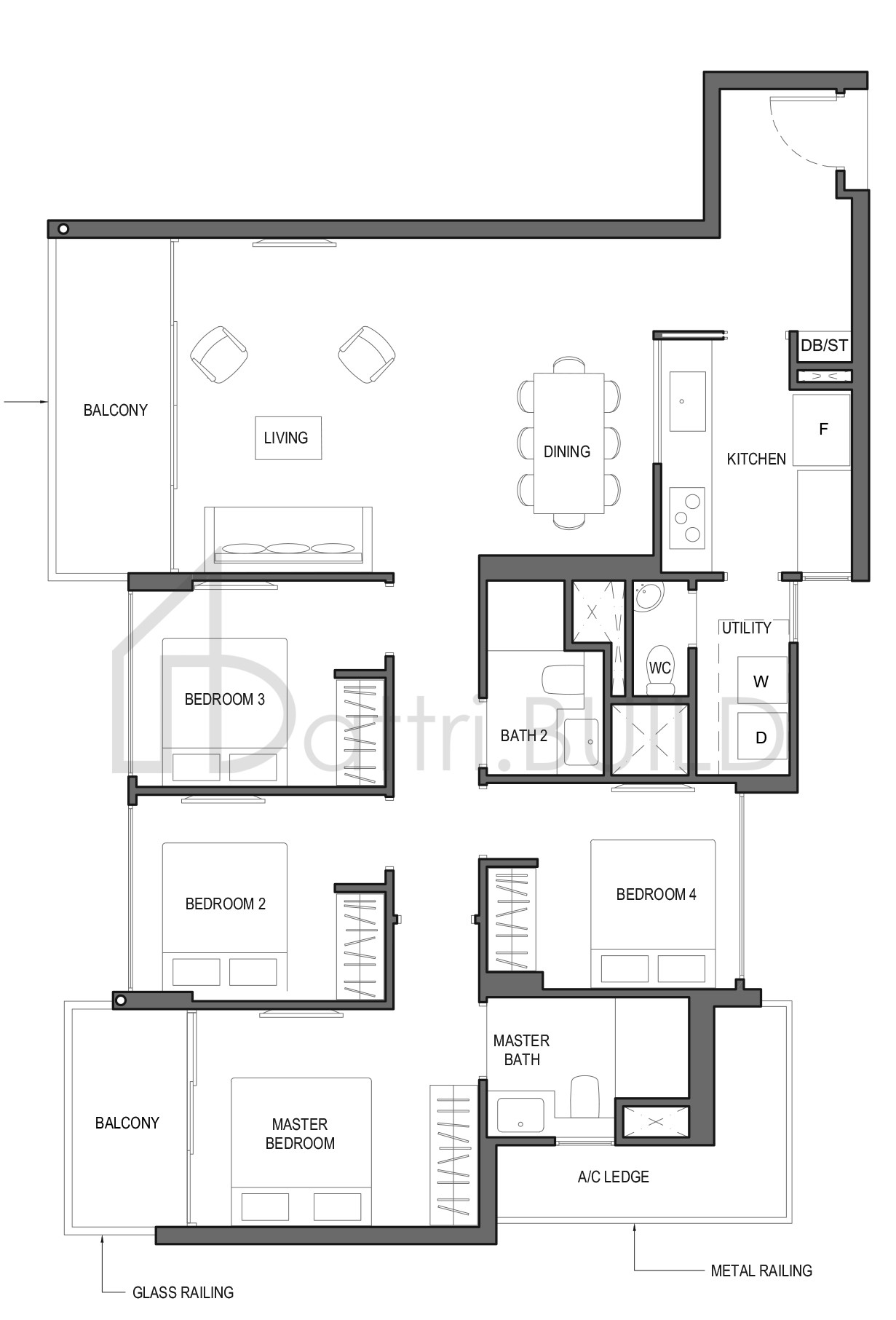 PARC KOMO 4C1 floorplan (watermarked)