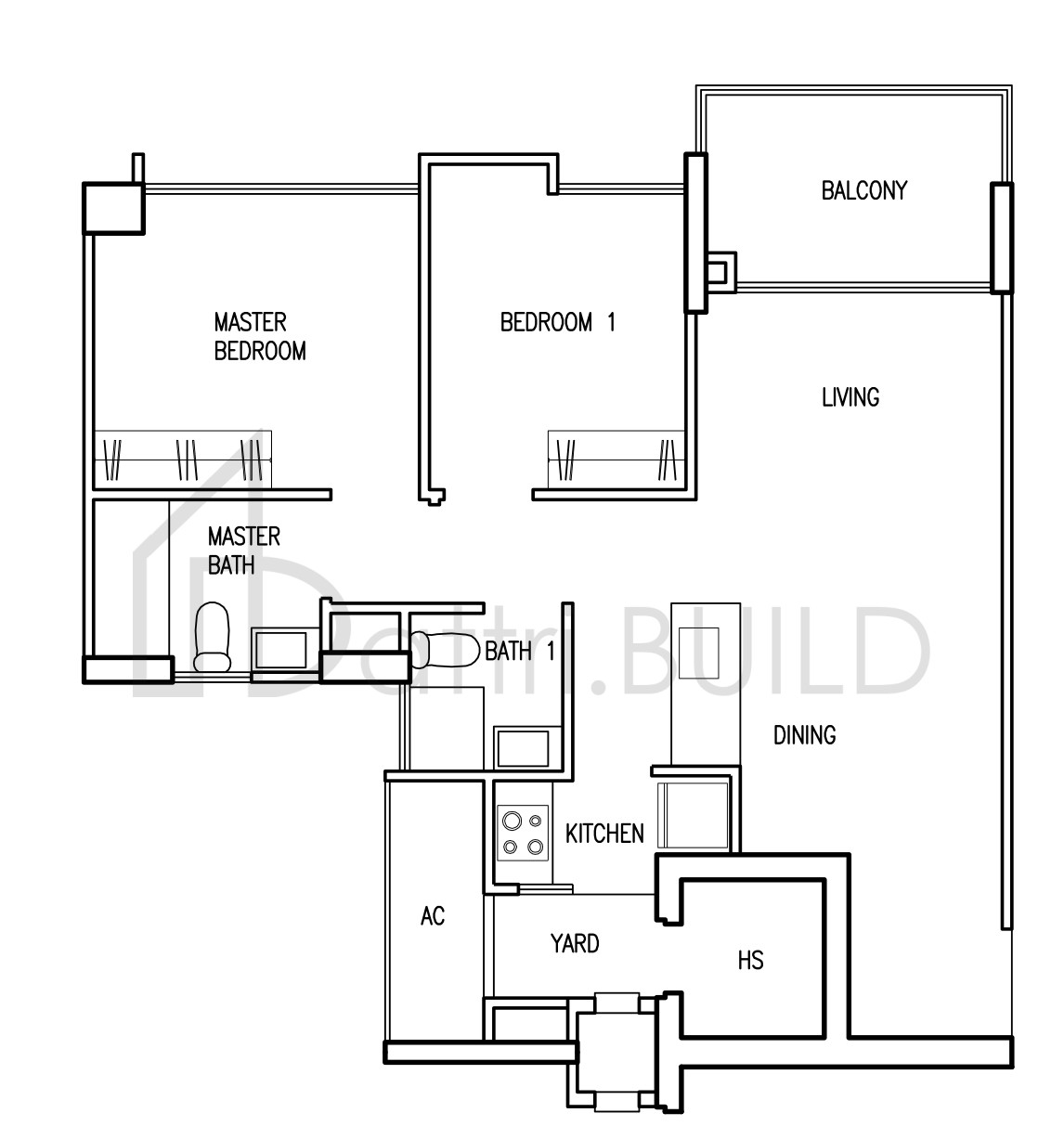 PARC VERA A1 floorplan (watermarked)
