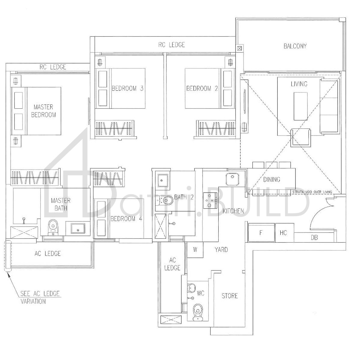 THE VISIONAIRE D1L floorplan (watermarked)
