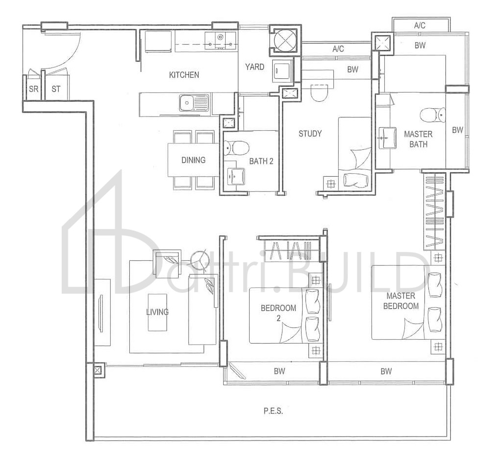CLEMENTIWOODS CONDOMINIUM BS1cP floorplan (watermarked)