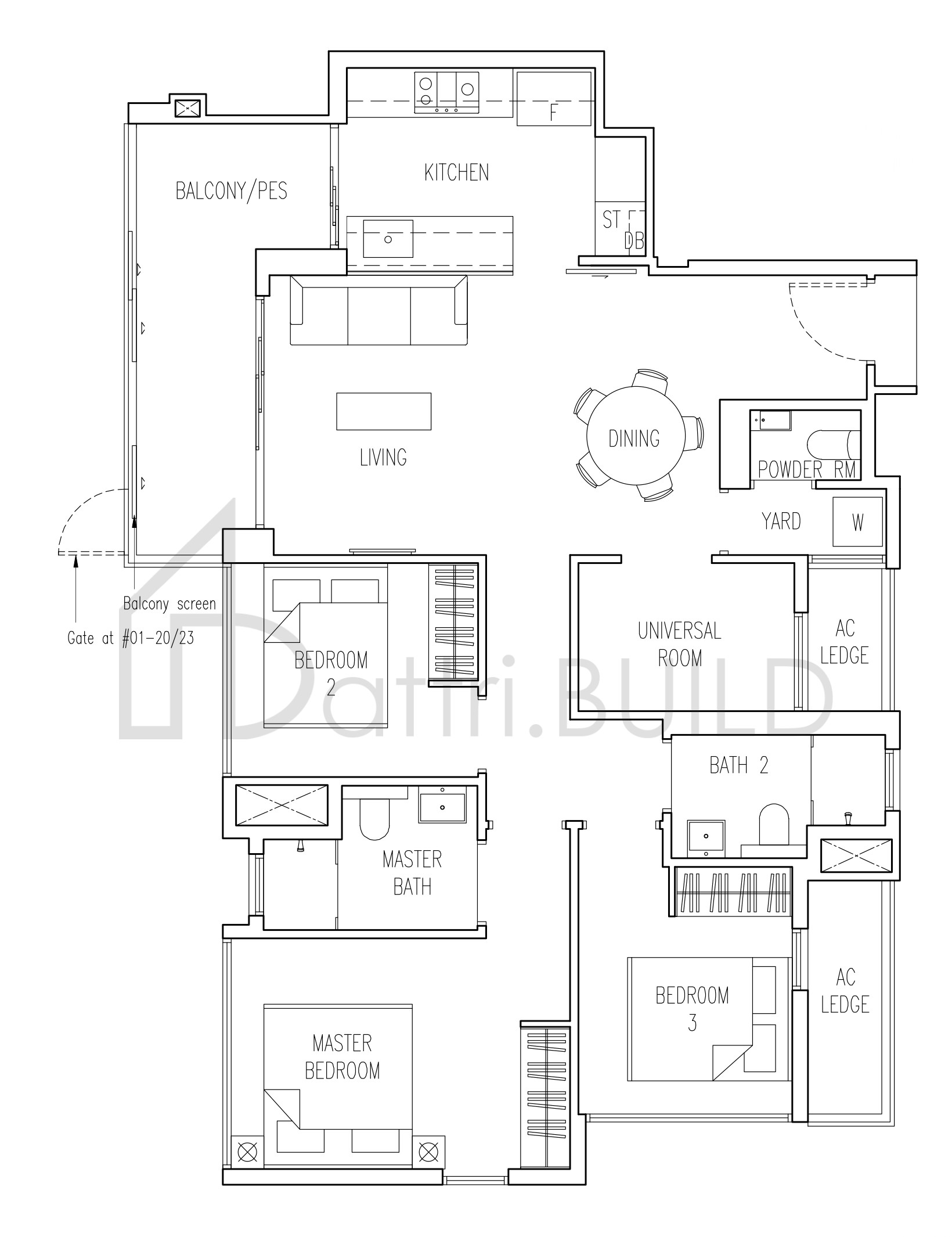 PARC LIFE C1 floorplan (watermarked)