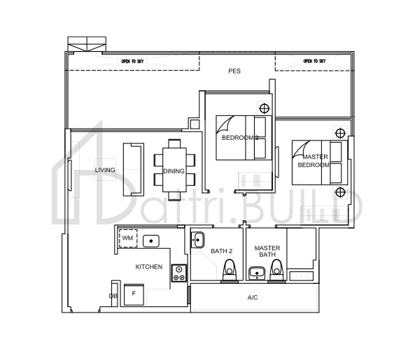 LA FIESTA B3a (G2) (mirror) floorplan (watermarked)