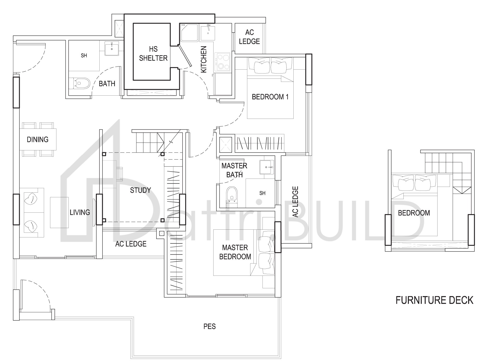 URBAN VISTA 4C2 floorplan (watermarked)